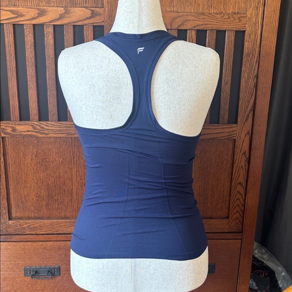 Fabletics navy blue racerback tank top - Picture 3 of 5